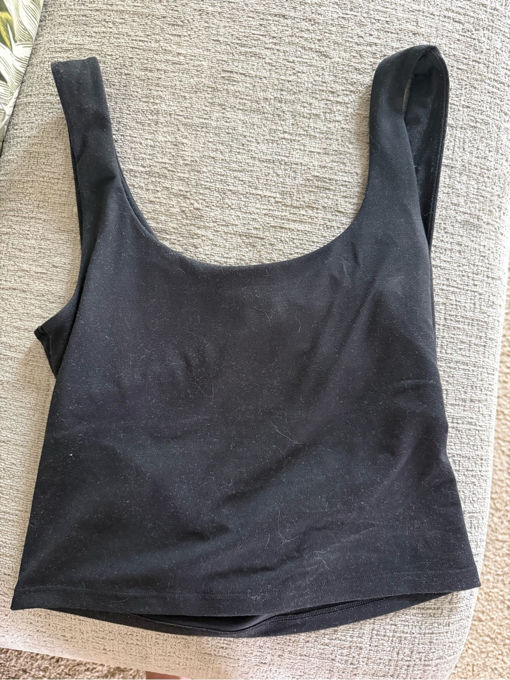 Fabletics Black Scoop Sports Bra Tank